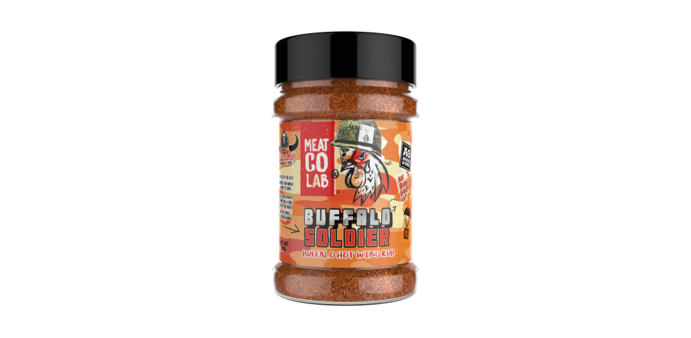 Angus & Oink Buffalo Soldier Hot Wing BBQ Rub & Seasoning (200g)