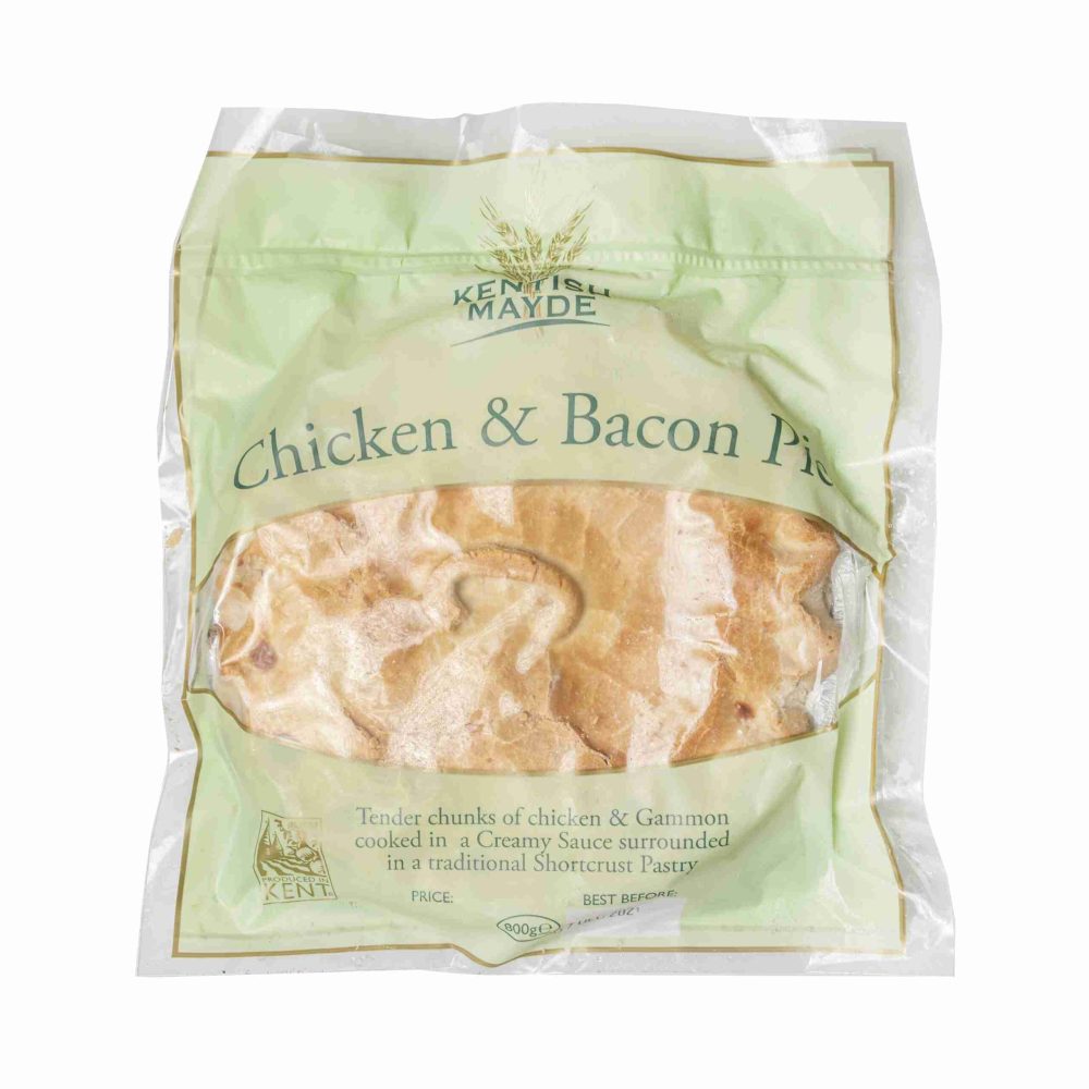 Large Meaty Pies – Chicken & Bacon - (800g)