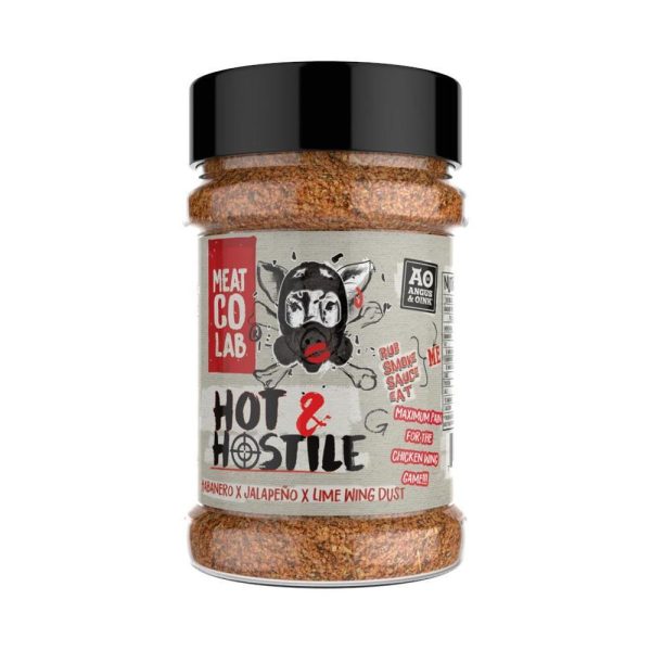 Angus & Oink Hot & Angus & Oink Hot &  Hostile BBQ Rub & Seasoning Shaker (200g)